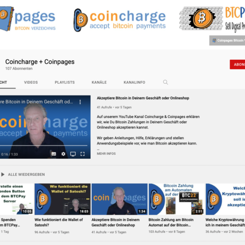 Youtube coincharge coinpages